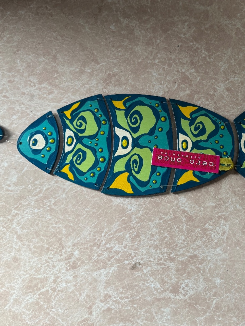 Handmade  Hanging Fish Mobile Ceroonce Moviles Argentina New With Tags Cero Once